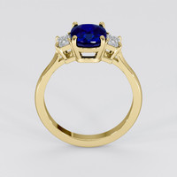 2.05 Ct. Blue Sapphire Ring, 14K Yellow Gold 3