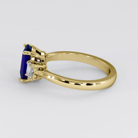 2.05 Ct. Blue Sapphire Ring, 14K Yellow Gold 4