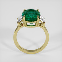 6.40 Ct. Emerald Ring, 18K Yellow Gold 3