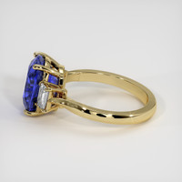 4.48 Ct. Blue Sapphire Ring, 18K Yellow Gold 4