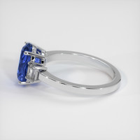 3.20 Ct. Sapphire Ring, 14K White Gold 4