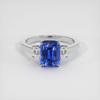 4.09 Ct. Sapphire Ring, 14K White Gold 1