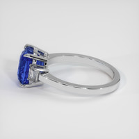 4.09 Ct. Sapphire Ring, 14K White Gold 4
