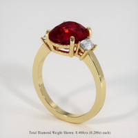 4.52 Ct. Ruby Ring, 14K Yellow Gold 2