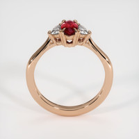 0.57 Ct. Ruby Ring, 14K Rose Gold 3