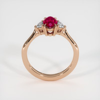 1.24 Ct. Ruby Ring, 14K Rose Gold 3