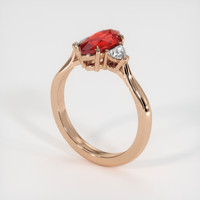 1.50 Ct. Ruby Ring, 14K Rose Gold 2