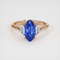 2.07 Ct. Sapphire Ring, 14K Rose Gold 1
