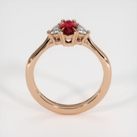 0.57 Ct. Ruby Ring, 18K Rose Gold 3