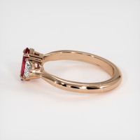 0.57 Ct. Ruby Ring, 18K Rose Gold 4