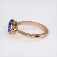 1.04 Ct. Purplish Blue Sapphire Ring, 18K Rose Gold 4