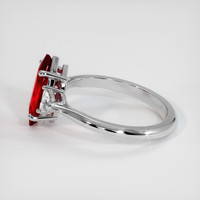 2.16 Ct. Ruby Ring, 10K White Gold 4