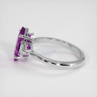 1.81 Ct. Purple Sapphire Ring, 10K White Gold 4