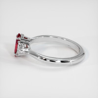 0.57 Ct. Ruby Ring, 14K White Gold 4