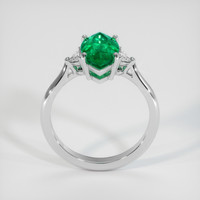2.97 Ct. Emerald Ring, 18K White Gold 3