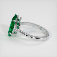 2.97 Ct. Emerald Ring, 18K White Gold 4
