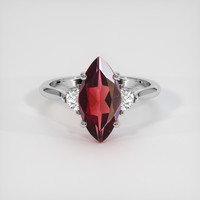 2.69 Ct. Gemstone Ring, 18K White Gold 1