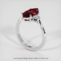2.69 Ct. Gemstone Ring, 18K White Gold 2