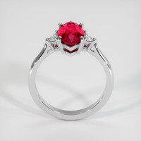 3.13 Ct. Ruby Ring, 18K White Gold 3