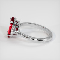 2.04 Ct. Ruby Ring, 18K White Gold 4