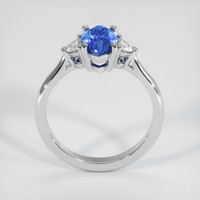 2.07 Ct. Blue Sapphire Ring, 18K White Gold 3