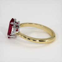 1.61 Ct. Ruby Ring, 14K White & Yellow 4