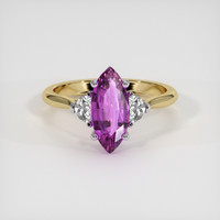 1.81 Ct. Sapphire Ring, 14K White & Yellow 1