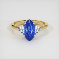 2.07 Ct. Sapphire Ring, 14K White & Yellow 1
