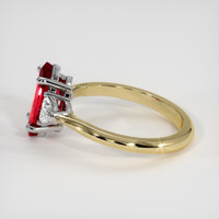 2.04 Ct. Ruby Ring, 18K White & Yellow 4
