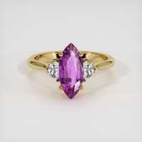 1.81 Ct. Purple Sapphire Ring, 10K Yellow Gold 1