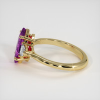 1.81 Ct. Purple Sapphire Ring, 10K Yellow Gold 4