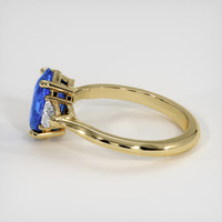 2.07 Ct. Blue Sapphire Ring, 10K Yellow Gold 4