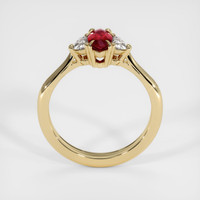 0.57 Ct. Ruby Ring, 14K Yellow Gold 3