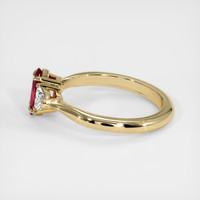 0.57 Ct. Ruby Ring, 14K Yellow Gold 4