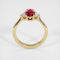 1.31 Ct. Ruby Ring, 14K Yellow Gold 3