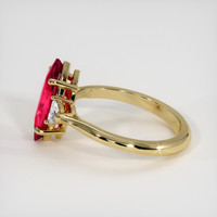 3.13 Ct. Ruby Ring, 14K Yellow Gold 4