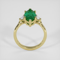 3.07 Ct. Emerald Ring, 18K Yellow Gold 3