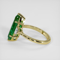 3.07 Ct. Emerald Ring, 18K Yellow Gold 4