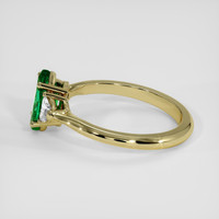 1.00 Ct. Emerald Ring, 18K Yellow Gold 4