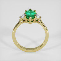1.52 Ct. Emerald Ring, 18K Yellow Gold 3