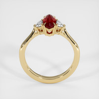 1.13 Ct. Ruby Ring, 18K Yellow Gold 3