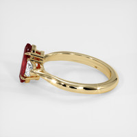 1.13 Ct. Ruby Ring, 18K Yellow Gold 4