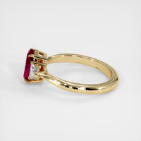 1.24 Ct. Ruby Ring, 18K Yellow Gold 4