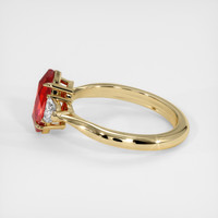 1.50 Ct. Ruby Ring, 18K Yellow Gold 4