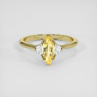 1.33 Ct. Yellow Sapphire Ring, 18K Yellow Gold 1