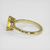 1.33 Ct. Yellow Sapphire Ring, 18K Yellow Gold 4