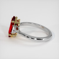 2.16 Ct. Ruby Ring, 14K Yellow & White 4