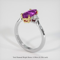 1.81 Ct. Sapphire Ring, 14K Yellow & White 2