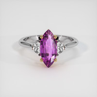 1.81 Ct. Sapphire Ring, 18K Yellow & White 1