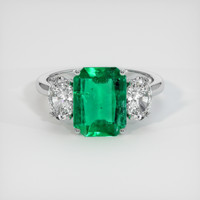 2.29 Ct. Emerald Ring, Platinum 950 1
